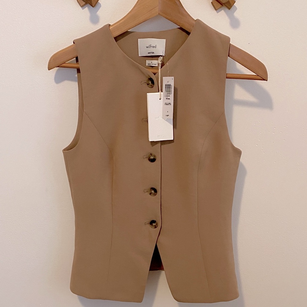 Aritzia Wilfred Regal Vest Sz 4